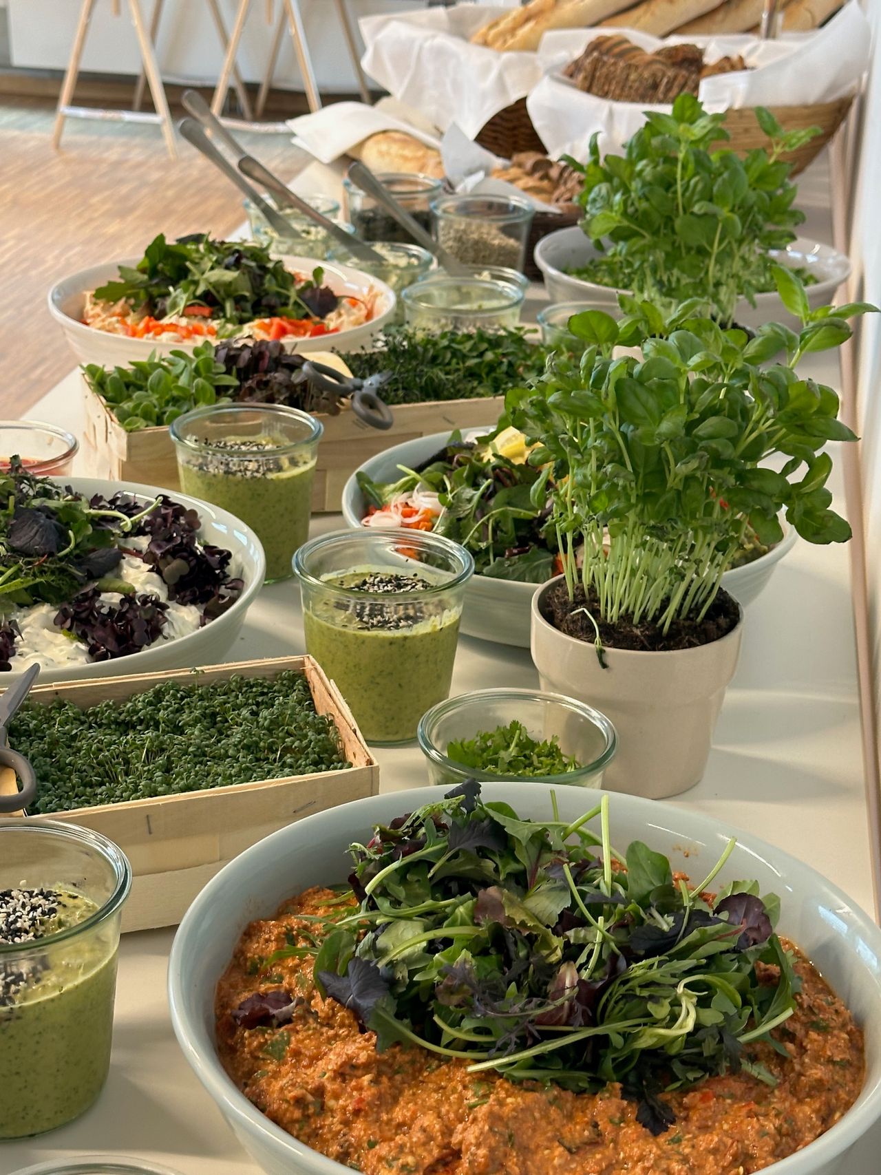 Frische Salatstation